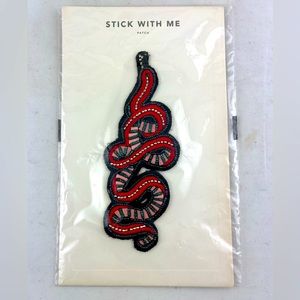 Anthropologie Brand New Sticker Patch - Beaded Snake